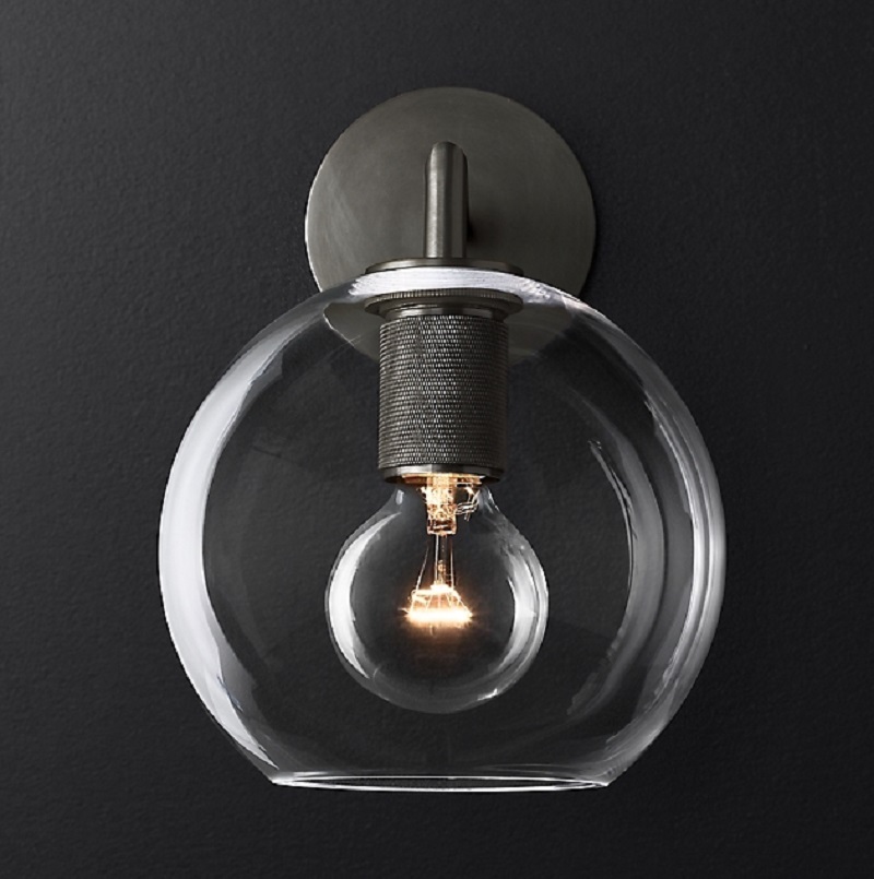 Бра RH Utilitaire Globe Shade Single Sconce фото 2 Бра RH Utilitaire Globe Shade Single Sconce фото 2