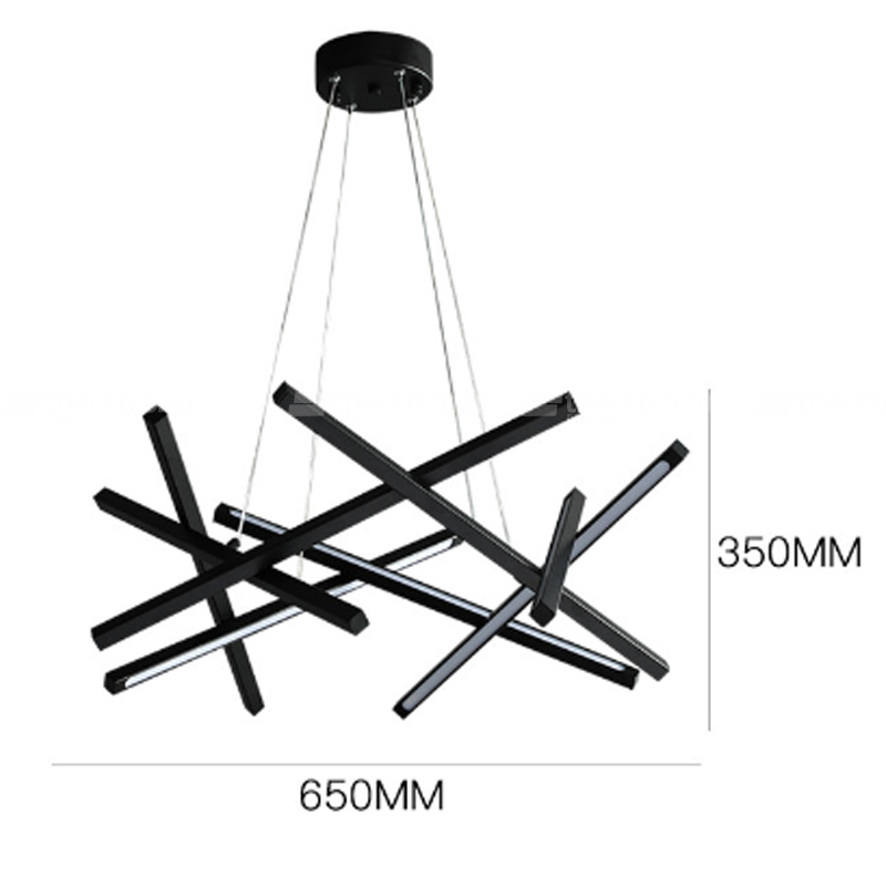 Подвесной светильник Chandelier Мantidel Modern 100 см Черный фото 2 Подвесной светильник Chandelier Мantidel Modern 100 см Черный фото 2