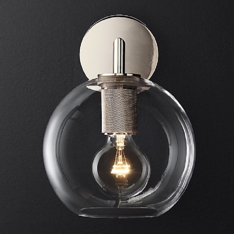 Бра RH Utilitaire Globe Shade Single Sconce фото 4 Бра RH Utilitaire Globe Shade Single Sconce фото 4