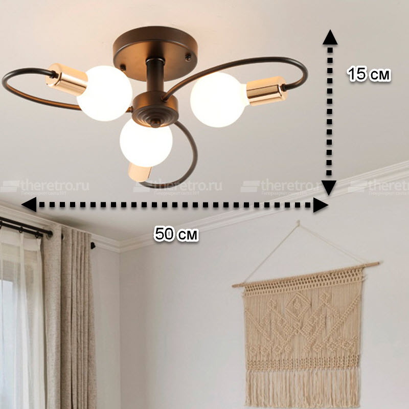 Потолочная люстра Open Bulb Ceiling Light фото 2 Потолочная люстра Open Bulb Ceiling Light фото 2