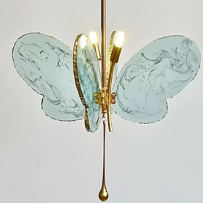 Люстра MOTHS Цвет голубой фото 9