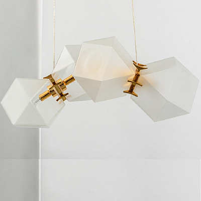 Люстра Gabriel Scott Welles Glass 4 плафона  фото 10