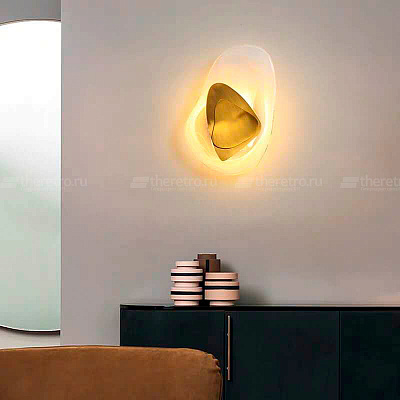 Бра Transparent Pebbles Sconces Черный фото 7