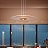 Серия подвесных светодиодных светильников с прозрачным рассеивателем дисковидной формы и круглым центровым плафоном IVARA A фото 10