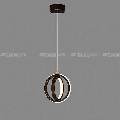 Подвесной светильник Temp Round Pendant Черный фото 9