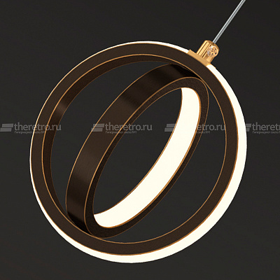 Подвесной светильник Temp Round Pendant Черный фото 5
