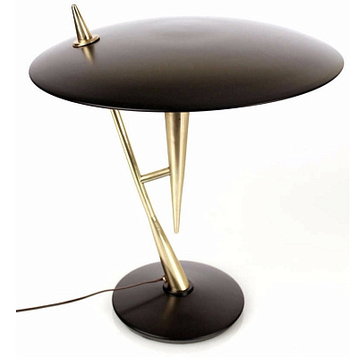 Настольная лампа Stilnovo Desk / Table Lamp Brass Gold Black фото 3