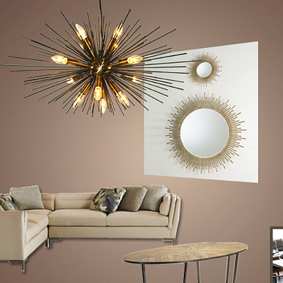 Люстра Astra Chandelier Sputnik 50 см  черный фото 9