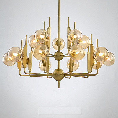 Люстра Sprig Chandelier 10 плафонов Янтарный фото 8