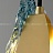 Дизайнерский подвесной светильник со стеклянным рельефным рассеивателем в форме лепестка с панцирной поверхностью LUCIA фото 7