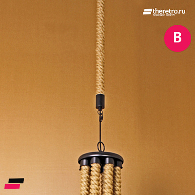 Industrial Rope Chandelier фото 11