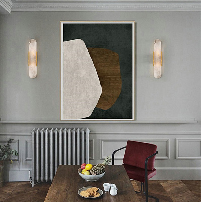 Бра MELANGE ELONGATED SCONCE Черный фото 9