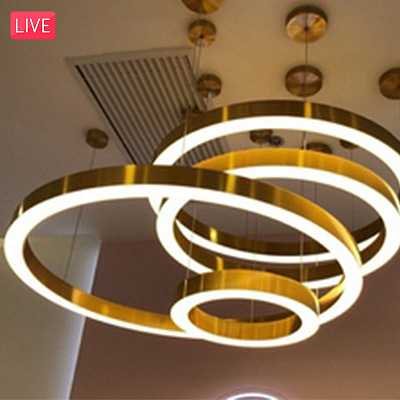 Светильник в виде колец Light Ring 100 см  A фото 10