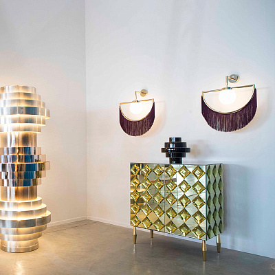 Бра Houtique Masquespacio Wall Lamp Бордовый (Гранатовый) фото 6