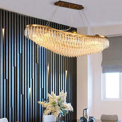 Люстра Ritz Crystall Boat Chandelier 120 см   фото 4