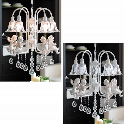 Whiteness Angels Chandelier 2 3 плафона  фото 9