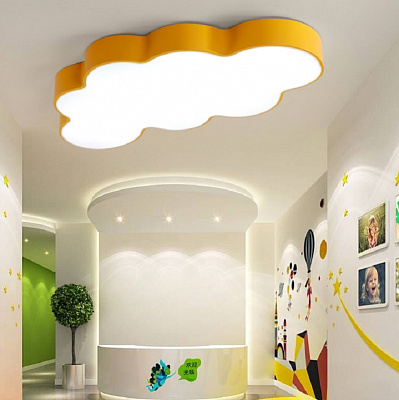 Светодиодные потолочные светильники в форме облака CLOUD РозовыйБольшой (Large) фото 12