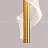Серия подвесных светодиодных светильников с завитым лентовидным плафоном с точечным паттерном ORNELLA Золотой 2 плафона фото 11