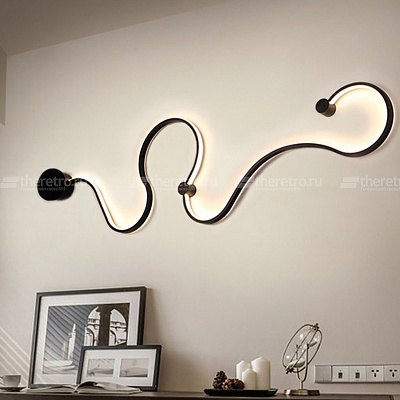 Настенное бра Modern Simple White Black Line A фото 11