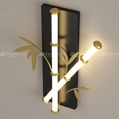 Настенный светильник в японском стиле Бамбук Japanese Style Bamboo Wall Lamp фото 11