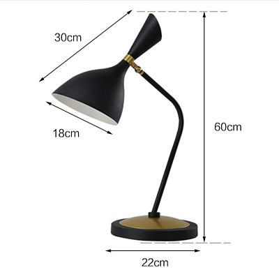 Austen Large Offset Table Lamp Circa Черный фото 3