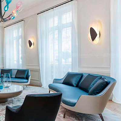 Бра Transparent Pebbles Sconces Черный фото 6