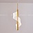 Серия подвесных светодиодных светильников с завитым лентовидным плафоном с точечным паттерном ORNELLA Золотой 2 плафона фото 12