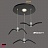 Светильники чайка 6 плафонов Черный Прямоугольная база фото 4