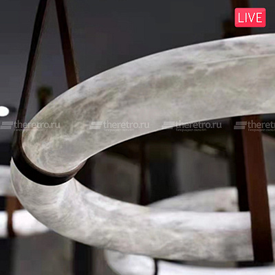 Подвесной светильник-круг Marble Belts фото 21