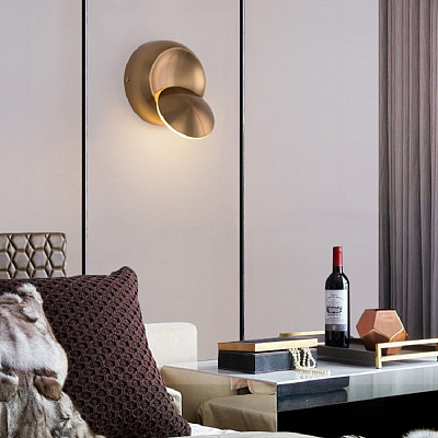 Бра Light Point Luna Wall Lamp Черный фото 9