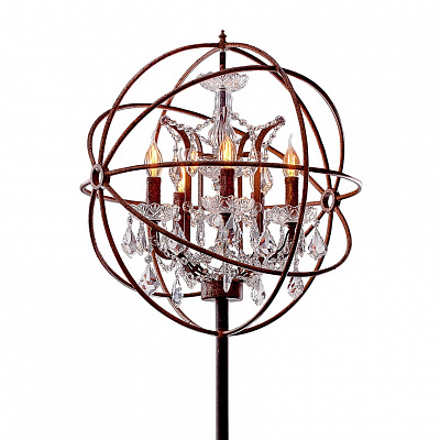 Foucault Orb Crystal Floor Lamp Черный фото 6