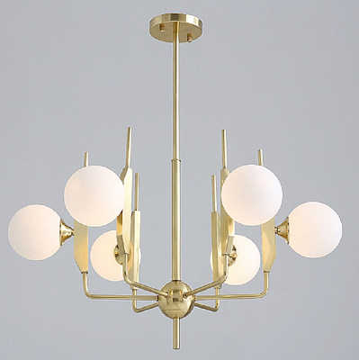Люстра Sprig Chandelier 10 плафонов Янтарный фото 6