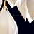 Дизайнерский подвесной светильник с каплевидным плафоном из нефритового фарфора в форме белого бутона LEA 3 плафона фото 9