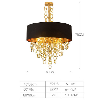 Ritz Small Rings Chandelier 45 см   фото 6