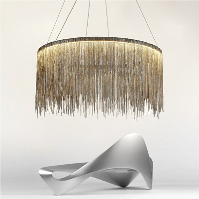 Metall Rain Chandelier 40 см  Медный фото 7