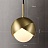 Серия подвесных светильников с шарообразным плафоном и металлическими створками FLORIS B бронза фото 8