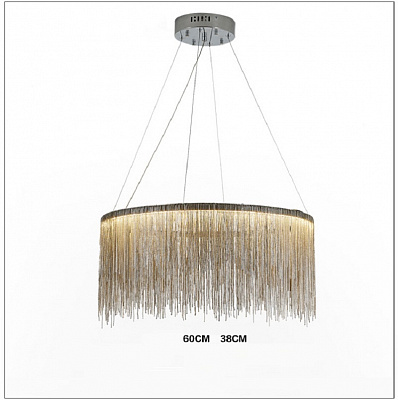 Metall Rain Chandelier 40 см  Медный фото 5