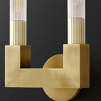 Бра RH CANELLE wall lamp DOUBLE Sconces Латунь фото 6