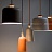 Серия подвесных светильников со скругленными цилиндрическими плафонами в коническом деревянном держателе FINA A черный фото 12