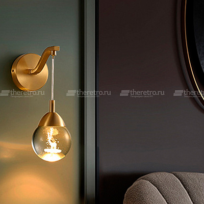 Настенный светильник Modern Crystal Ball Wall Lamp C фото 14